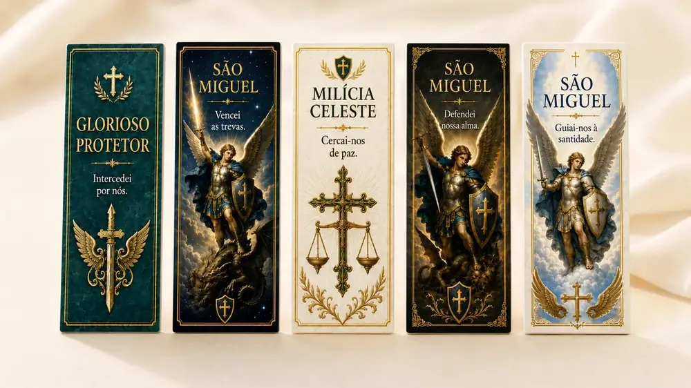 30 marcadores de São Miguel Arcanjo para imprimir com a oração tradicional